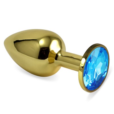 Gold Arkası Mavi Küçük anal plug